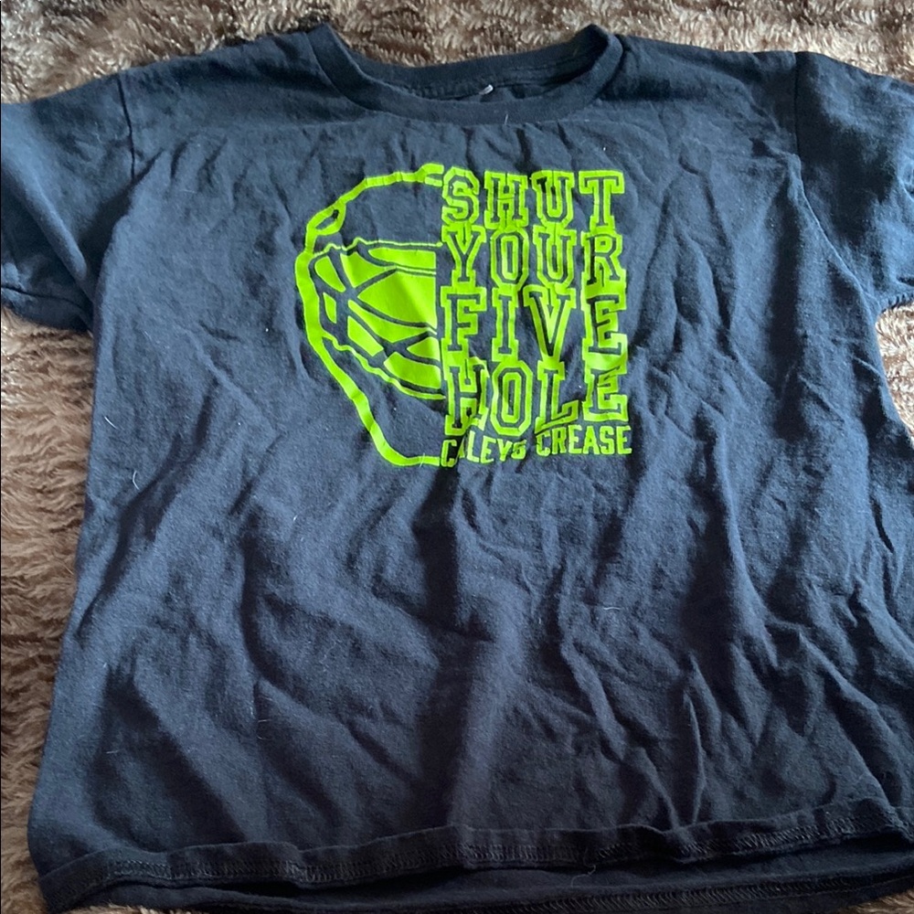 Black and Neon Green Graphic T-Shirt